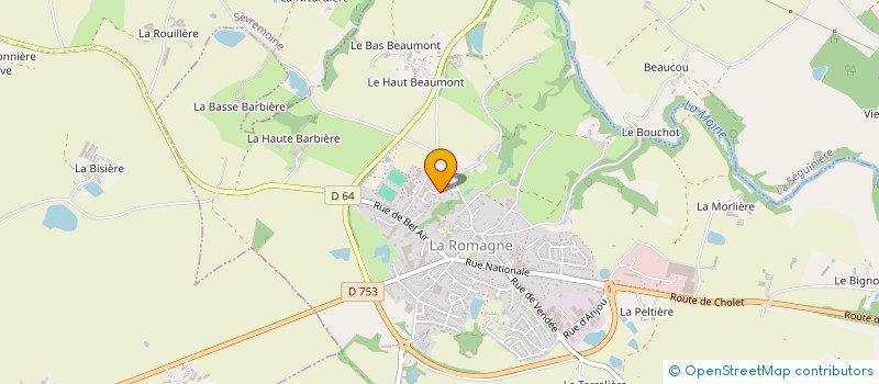 localisation de l'entreprise SCI SAF  LA ROMAGNE