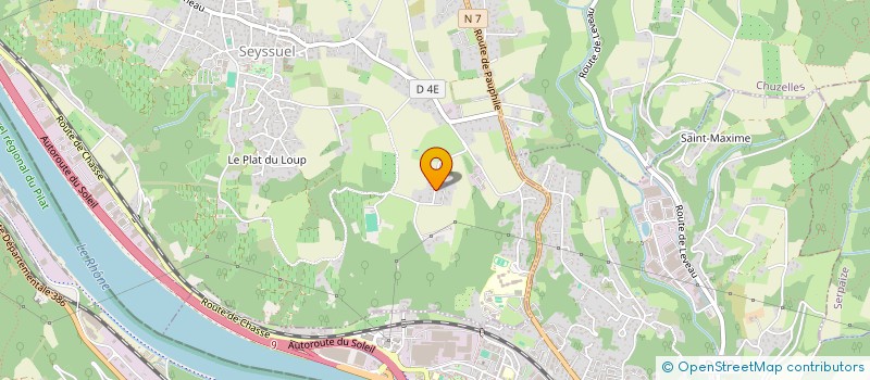 localisation de l'entreprise SCI SAF  SEYSSUEL