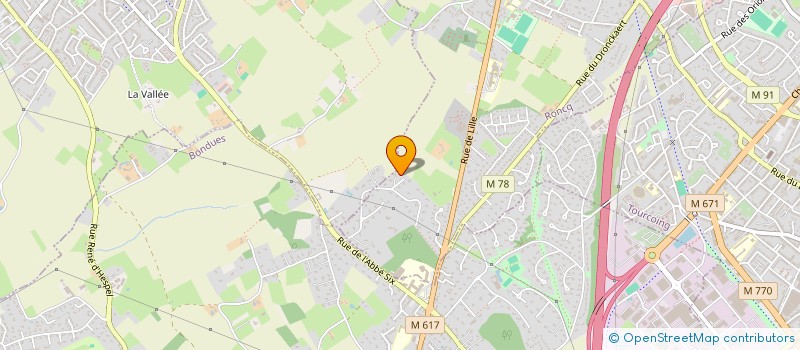 localisation de l'entreprise SCI SAFAG RAVENNES à RONCQ