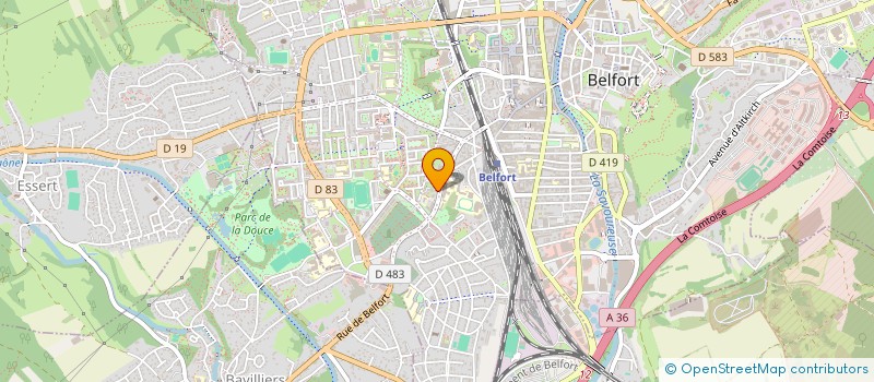 localisation de l'entreprise SCI SAFAGA 2002 à BELFORT