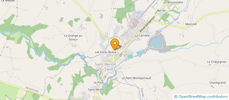 localisation de l'entreprise SCI SAFAGAUT à SAINT-BENOIT-DU-SAULT