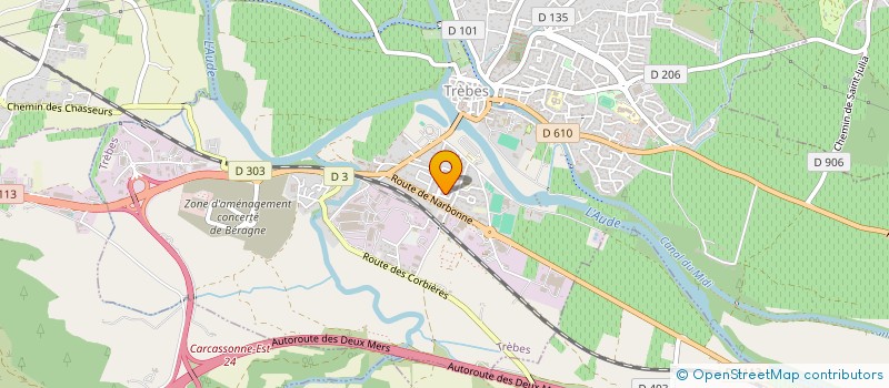 localisation de l'entreprise SCI SAFAME  TREBES