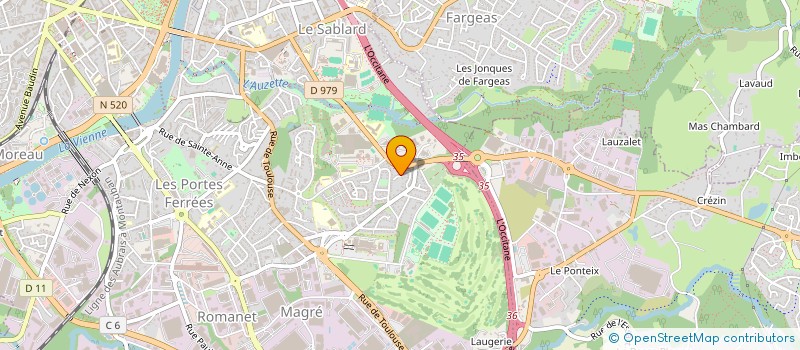 localisation de l'entreprise SCI SAFARID à LIMOGES
