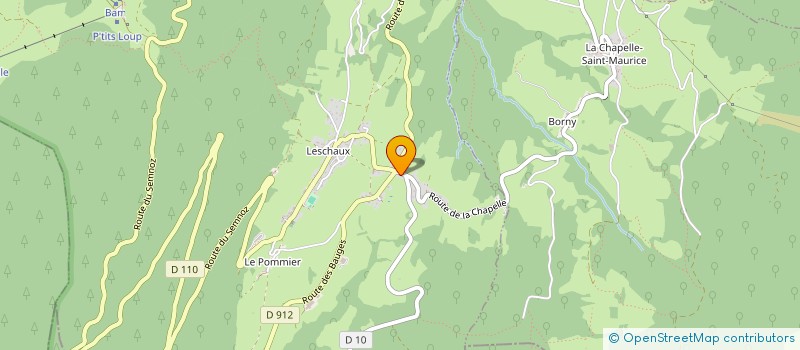 localisation de l'entreprise SCI SAFAS  LESCHAUX