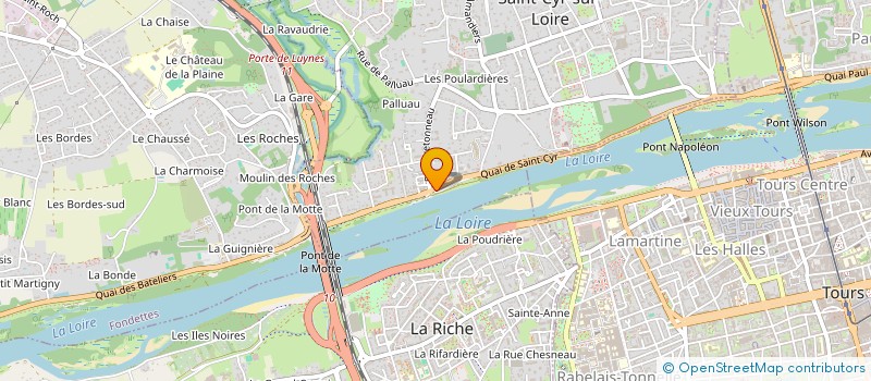 localisation de l'entreprise SCI SAFEA  SAINT-CYR-SUR-LOIRE