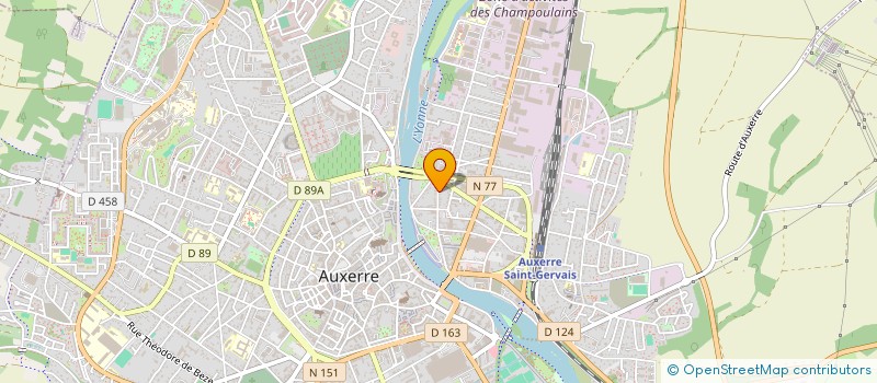 localisation de l'entreprise SCI SAFFROY à AUXERRE