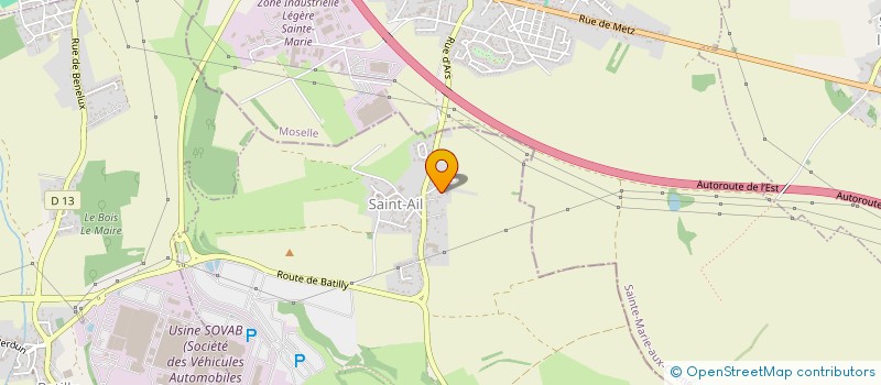 localisation de l'entreprise SCI SAFGNAT 2024  SAINT-AIL