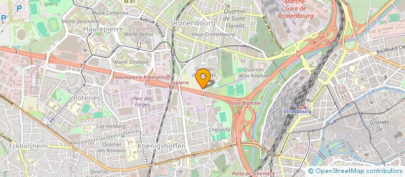 localisation de l'entreprise SCI SAFI à STRASBOURG