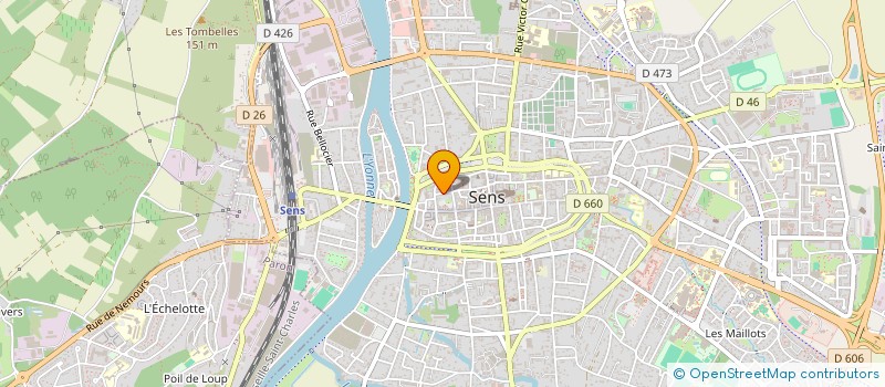 localisation de l'entreprise SCI SAFI à SENS