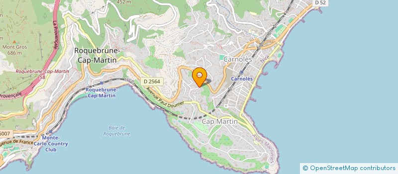 localisation de l'entreprise SCI SAFI à ROQUEBRUNE-CAP-MARTIN