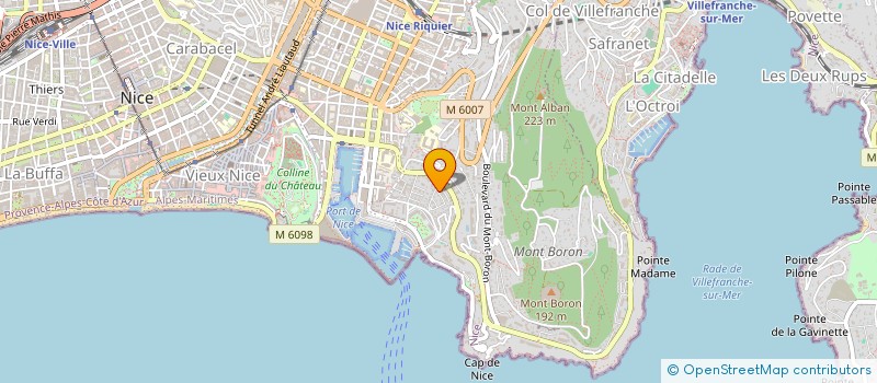 localisation de l'entreprise SCI SAFIBAT à NICE