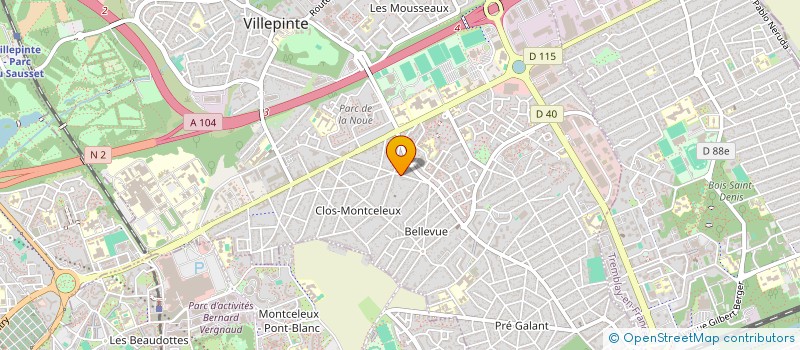 localisation de l'entreprise SCI SAFINA à VILLEPINTE