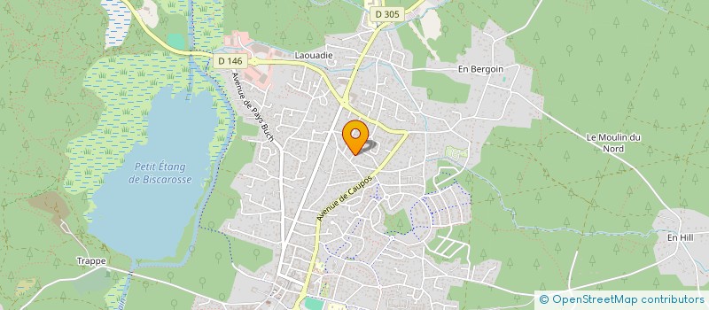 localisation de l'entreprise SCI SAFIR  BISCARROSSE