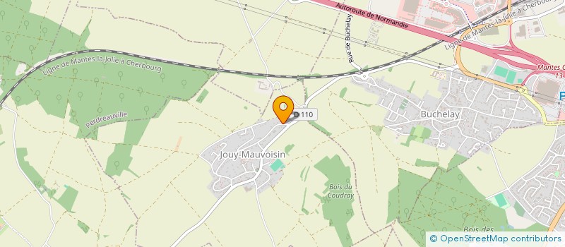 localisation de l'entreprise SCI SAFLINE  JOUY-MAUVOISIN