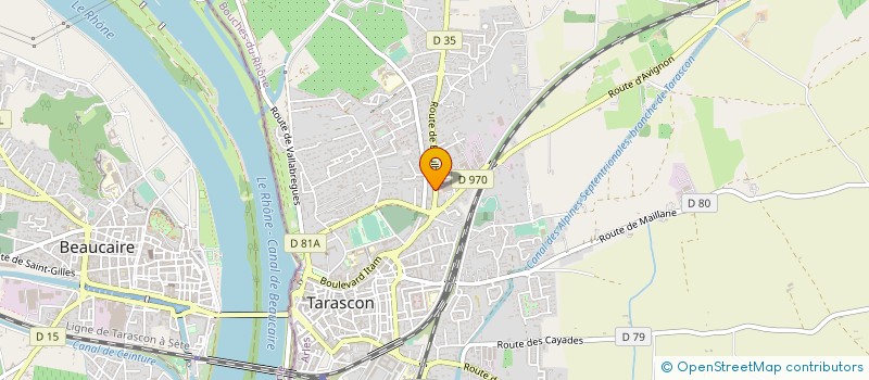 localisation de l'entreprise SCI SAFM  TARASCON