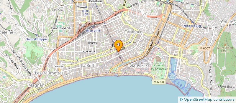 localisation de l'entreprise SCI  SAFO  NICE