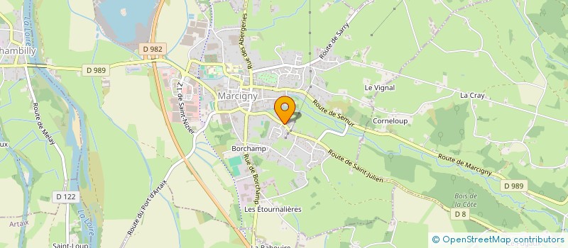 localisation de l'entreprise SCI SAFORNAS  MARCIGNY