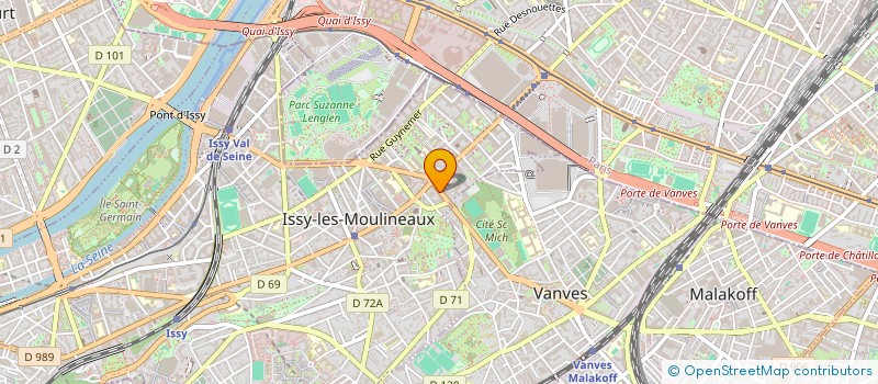 localisation de l'entreprise SCI SAFRA à ISSY-LES-MOULINEAUX