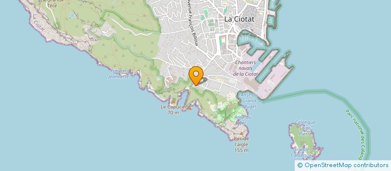 localisation de l'entreprise SCI SAFRAN  LA CIOTAT