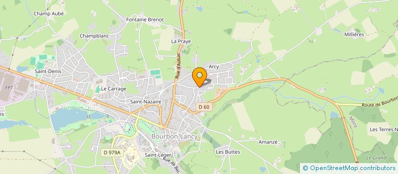localisation de l'entreprise SCI SAFRAN à BOURBON-LANCY