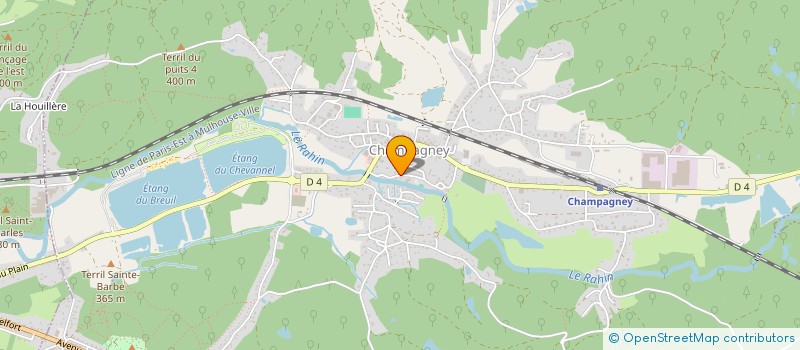 localisation de l'entreprise SCI SAFRAN 46  CHAMPAGNEY