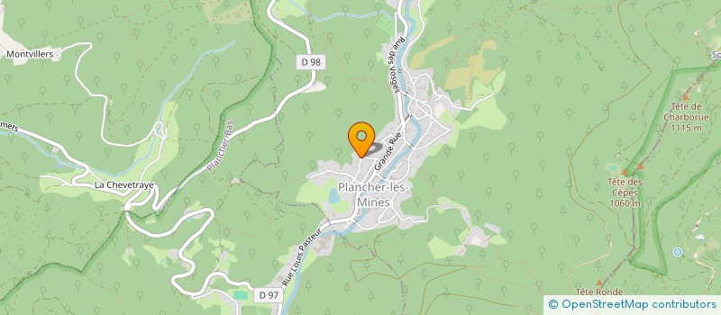 localisation de l'entreprise SCI SAFRAN  PLANCHER-LES-MINES