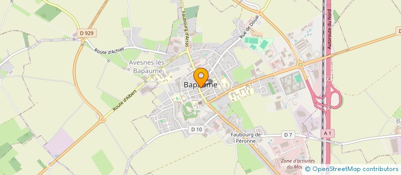 localisation de l'entreprise SCI SAFRAN  BAPAUME