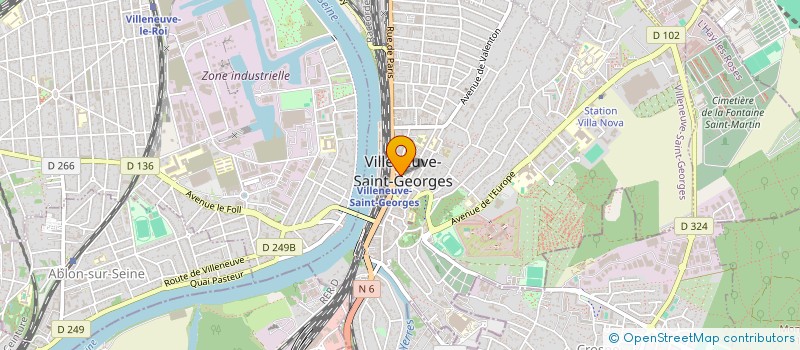 localisation de l'entreprise SCI SAFRANE  VILLENEUVE-SAINT-GEORGES