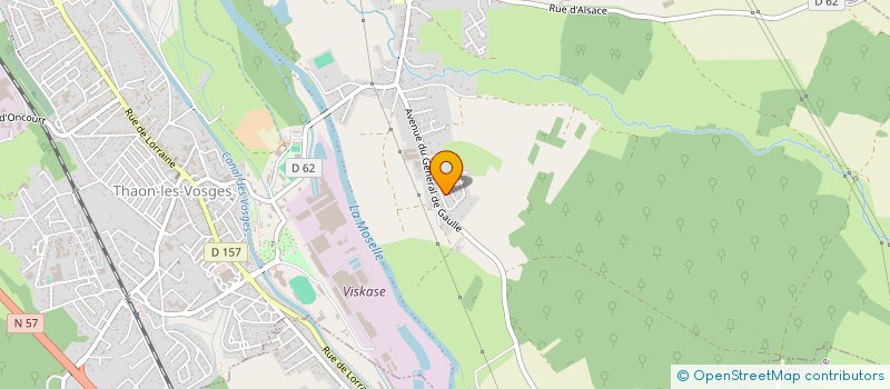 localisation de l'entreprise SCI SAFRANE  THAON-LES-VOSGES