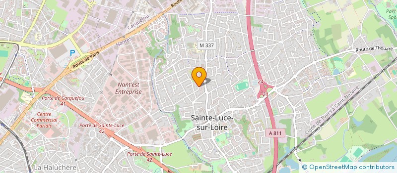 localisation de l'entreprise SCI SAFREVIR  SAINTE-LUCE-SUR-LOIRE
