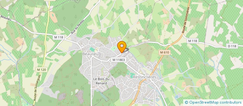 localisation de l'entreprise SCI SAG à BEAULIEU