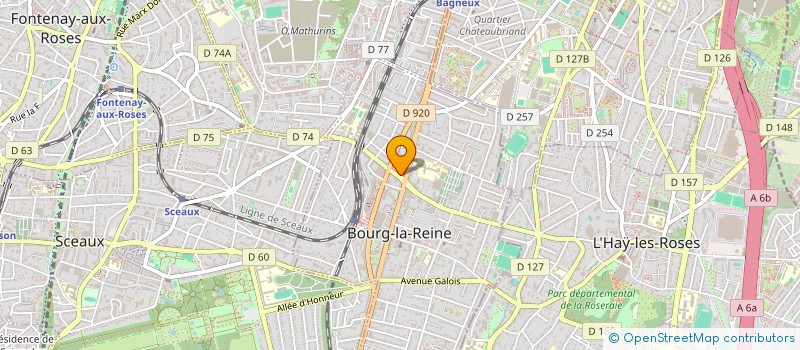 localisation de l'entreprise SCI SAGA à BOURG LA REINE