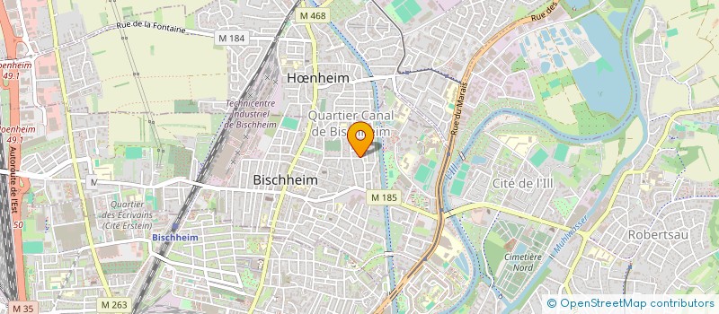 localisation de l'entreprise SCI SAGA  BISCHHEIM