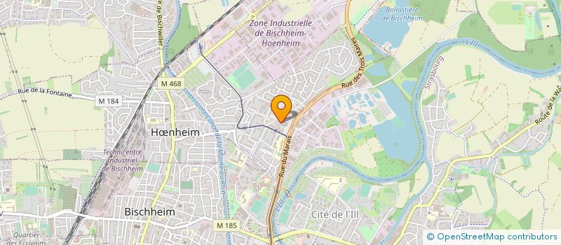 localisation de l'entreprise SCI SAGA  HOENHEIM