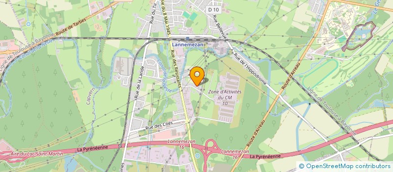 localisation de l'entreprise SCI SAGA  LANNEMEZAN