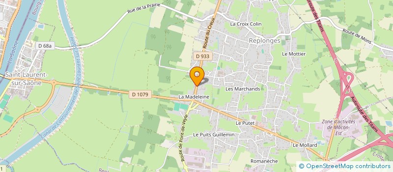 localisation de l'entreprise SCI SAGA à REPLONGES