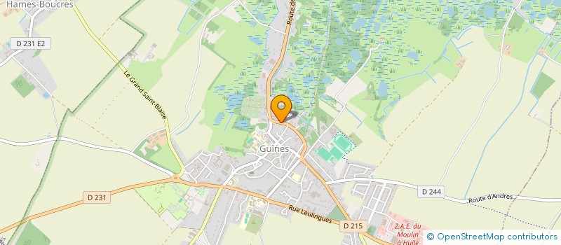 localisation de l'entreprise SCI SAGA  GUINES