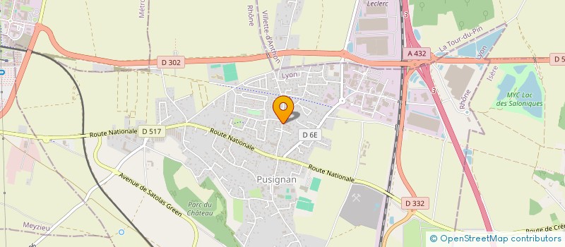 localisation de l'entreprise SCI SAGA  PUSIGNAN