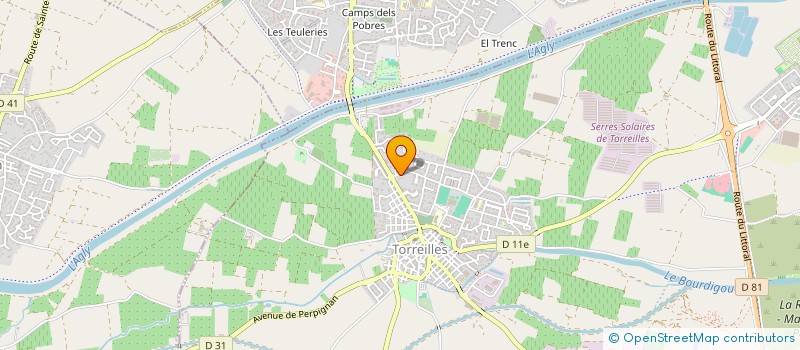 localisation de l'entreprise SCI  SAGA IMMO  TORREILLES