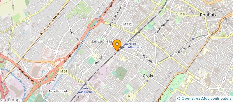 localisation de l'entreprise SCI SAGA IMMOBILIER à CROIX