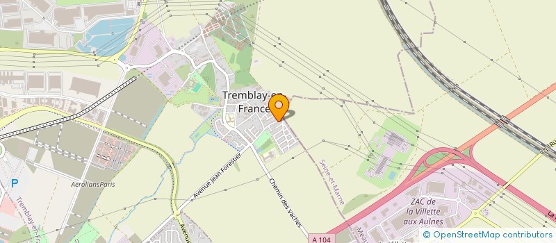 localisation de l'entreprise SCI SAGADEVIN à TREMBLAY-EN-FRANCE