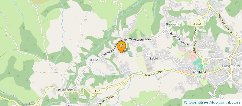 localisation de l'entreprise SCI SAGARDIBURUA  HASPARREN