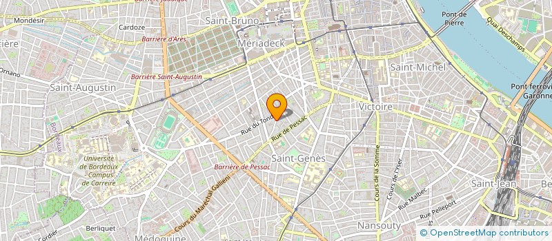 localisation de l'entreprise SCI SAGARO  BORDEAUX