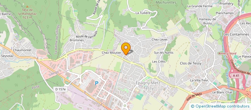 localisation de l'entreprise SCI SAGE  EPAGNY METZ-TESSY