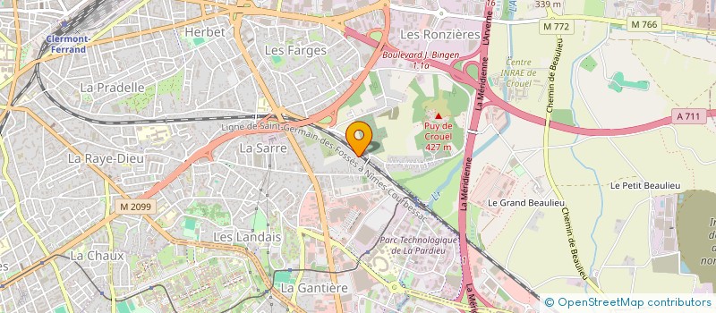 localisation de l'entreprise SCI SAGE  CLERMONT-FERRAND