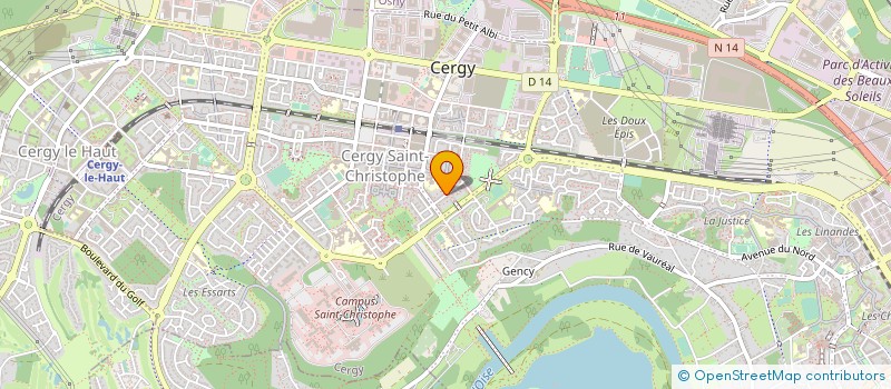 localisation de l'entreprise SCI SAGED  CERGY