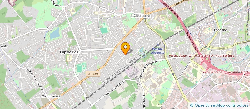 localisation de l'entreprise SCI SAGESSE ET SERENITE  PESSAC