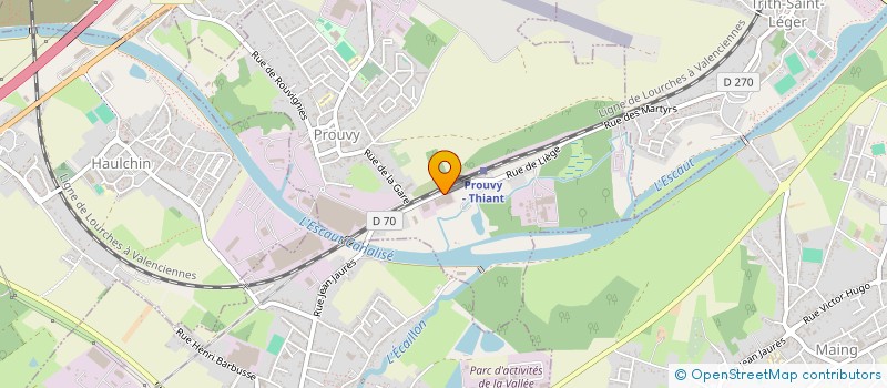 localisation de l'entreprise SCI SAGIA  PROUVY