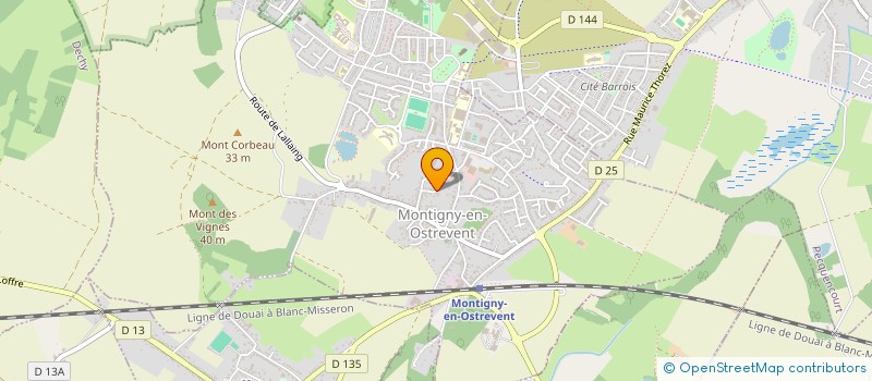 localisation de l'entreprise SCI SAGICAS  MONTIGNY-EN-OSTREVENT