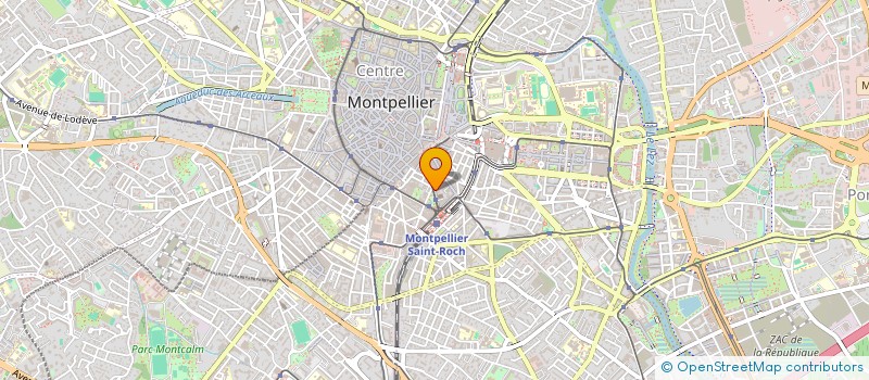localisation de l'entreprise SCI SAGIMMO à MONTPELLIER